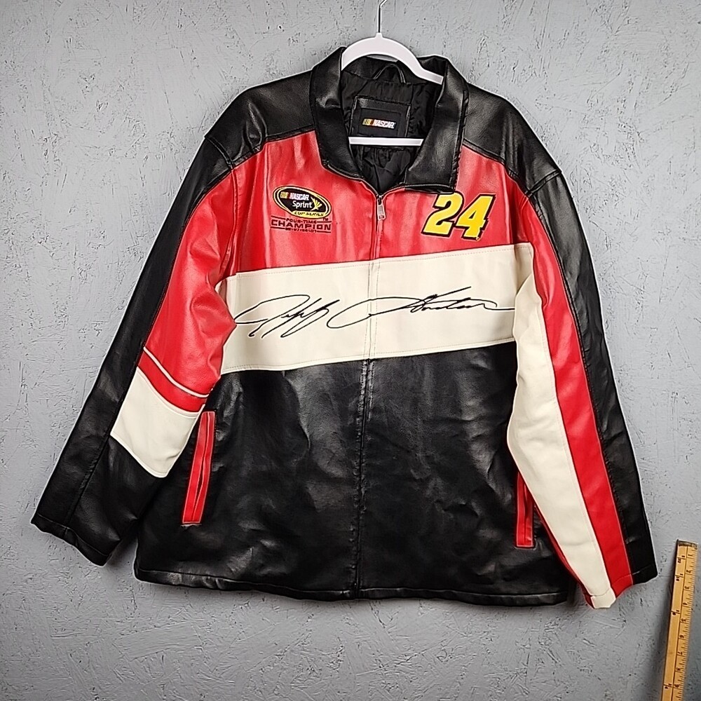 Nascar Jeff Gordon Jacket Mens 2XL Embroidered Dupont Script Sprint Cup Champion